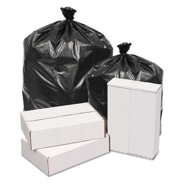 GEN Waste Can Liners, 60 Gal, 1.6 Mil, 38" X 58", Black, 100-carton freeshipping - TVN Wholesale